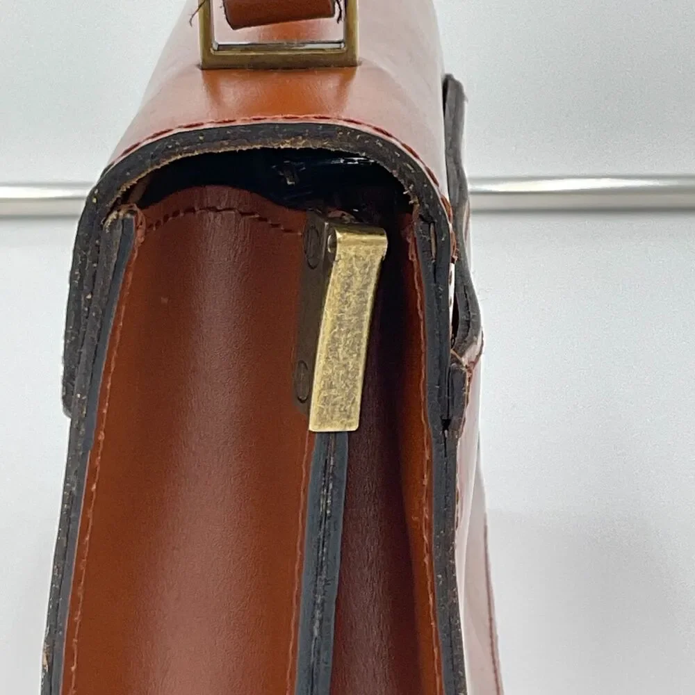 PATRICIA NASH Heritage Porcili‎ Tan Top Handle Leather Bag Purse P79901